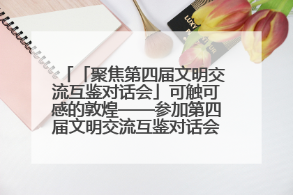 「聚焦第四届文明交流互鉴对话会」可触可感的敦煌——参加第四届文明交流互鉴对话会的外宾参观上元市集