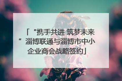 “携手共进 筑梦未来”淄博联通与淄博市中小企业商会战略签约