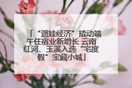 “遛娃经济”撬动端午住宿业新增长 云南红河、玉溪入选“宅度假”宝藏小城