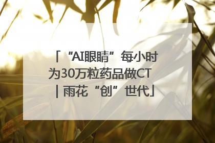 “AI眼睛”每小时为30万粒药品做CT｜雨花“创”世代