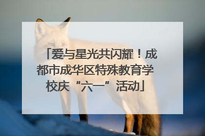 爱与星光共闪耀！成都市成华区特殊教育学校庆“六一”活动