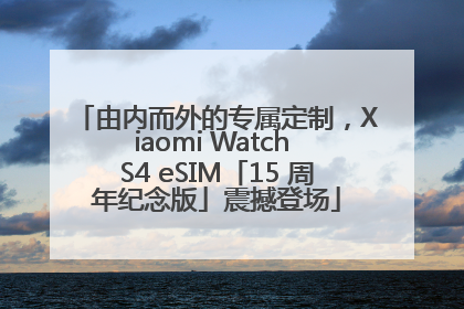 由内而外的专属定制，Xiaomi Watch S4 eSIM「15 周年纪念版」震撼登场