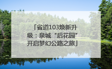省道103焕新升级：泉城“后花园”开启梦幻公路之旅