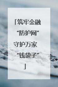 筑牢金融“防护网” 守护万家“钱袋子”