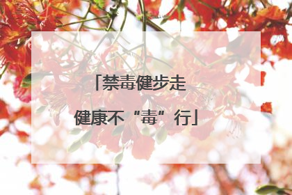 禁毒健步走  健康不“毒”行
