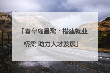 秦皇岛昌黎：搭建就业桥梁 助力人才发展