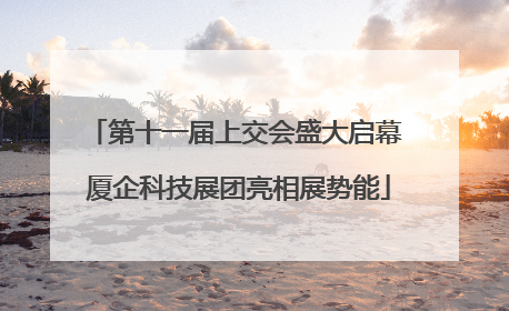 第十一届上交会盛大启幕 厦企科技展团亮相展势能