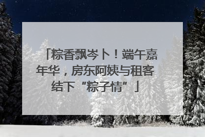粽香飘岑卜！端午嘉年华，房东阿姨与租客结下“粽子情”