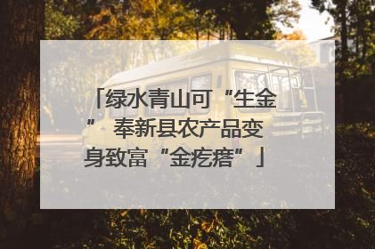绿水青山可“生金” 奉新县农产品变身致富“金疙瘩”