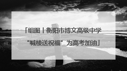组图丨衡阳市博文高级中学“喊楼送祝福”为高考加油