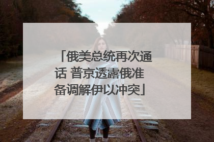 俄美总统再次通话 普京透露俄准备调解伊以冲突