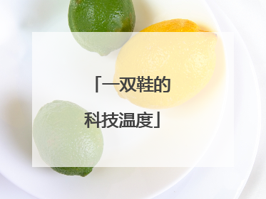 一双鞋的科技温度