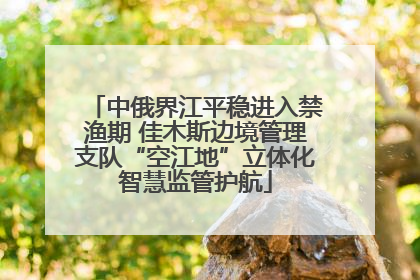 中俄界江平稳进入禁渔期 佳木斯边境管理支队“空江地”立体化智慧监管护航