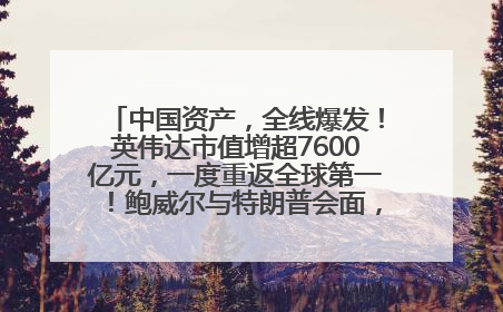 中国资产，全线爆发！英伟达市值增超7600亿元，一度重返全球第一！鲍威尔与特朗普会面，他们聊了什么？