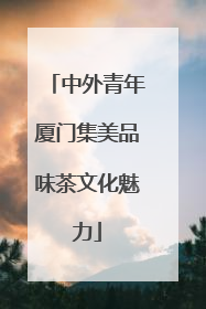 中外青年厦门集美品味茶文化魅力