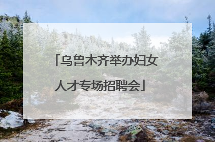 乌鲁木齐举办妇女人才专场招聘会