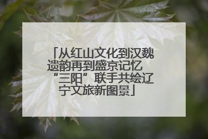 从红山文化到汉魏遗韵再到盛京记忆 “三阳”联手共绘辽宁文旅新图景