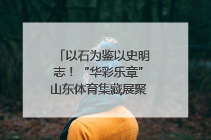 以石为鉴以史明志！“华彩乐章”山东体育集藏展聚焦“岱石丹心”