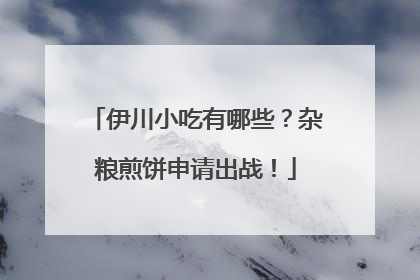 伊川小吃有哪些？杂粮煎饼申请出战！