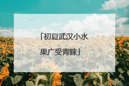初夏武汉小水果广受青睐