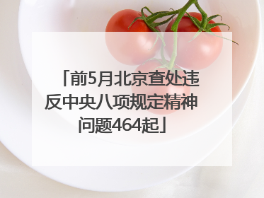 前5月北京查处违反中央八项规定精神问题464起