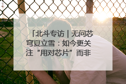 北斗专访｜无问芯穹夏立雪：如今更关注“用对芯片”而非“用贵芯片”