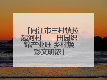 同江市三村镇拉起河村——田园织锦产业旺 乡村焕彩文明浓