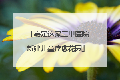 嘉定这家三甲医院新建儿童疗愈花园