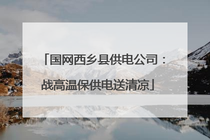 国网西乡县供电公司：战高温保供电送清凉