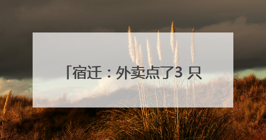 宿迁：外卖点了3 只鸡腿，只花了1分钱