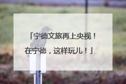 宁德文旅再上央视！在宁德，这样玩儿！