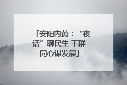 安阳内黄：“夜话”聊民生 干群同心谋发展