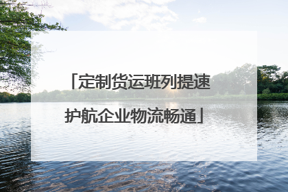 定制货运班列提速 护航企业物流畅通