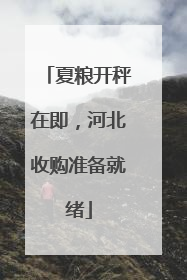 夏粮开秤在即，河北收购准备就绪