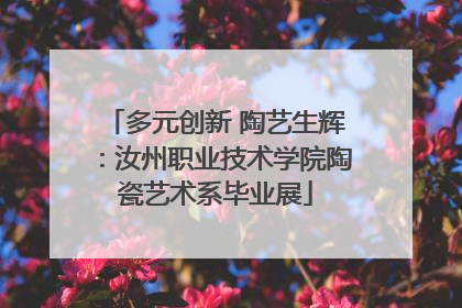 多元创新 陶艺生辉：汝州职业技术学院陶瓷艺术系毕业展