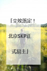 尘埃落定！北京SKP正式易主