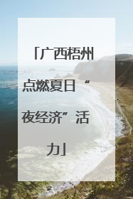广西梧州点燃夏日“夜经济”活力