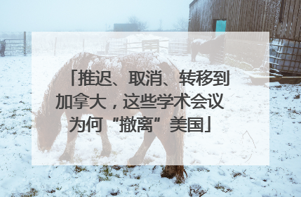 推迟、取消、转移到加拿大，这些学术会议为何“撤离”美国