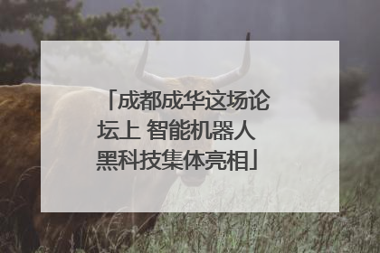 成都成华这场论坛上 智能机器人黑科技集体亮相