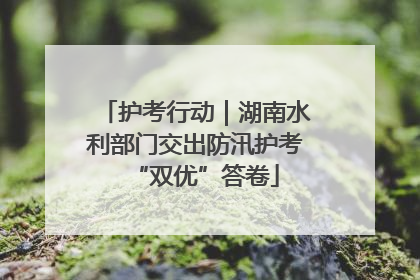 护考行动｜湖南水利部门交出防汛护考“双优”答卷