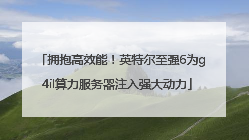 拥抱高效能！英特尔至强6为g4il算力服务器注入强大动力
