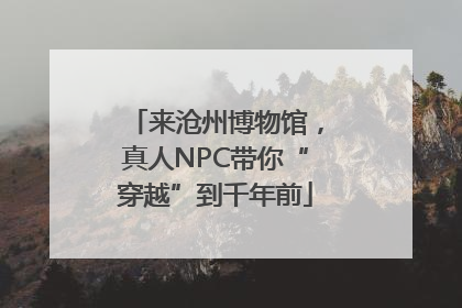 来沧州博物馆，真人NPC带你“穿越”到千年前