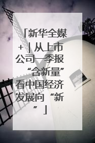 新华全媒+｜从上市公司一季报“含新量”看中国经济发展向“新”