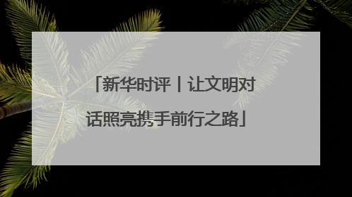 新华时评丨让文明对话照亮携手前行之路