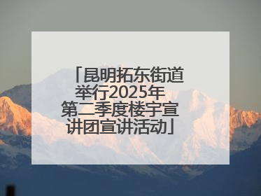 昆明拓东街道举行2025年第二季度楼宇宣讲团宣讲活动