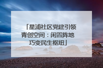 星浦社区党建引领青创空间：闲置阵地巧变民生枢纽