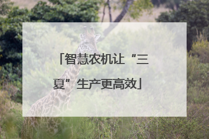 智慧农机让“三夏”生产更高效