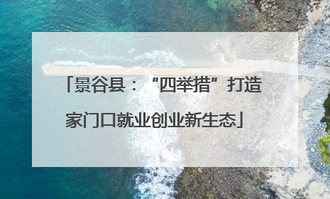 景谷县：“四举措”打造家门口就业创业新生态
