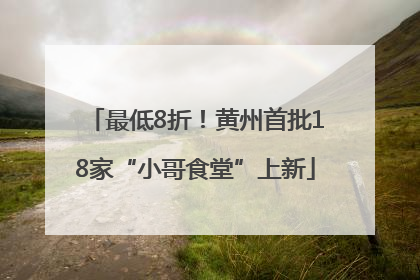 最低8折！黄州首批18家“小哥食堂”上新