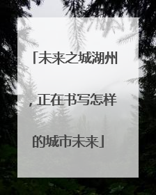 未来之城湖州，正在书写怎样的城市未来